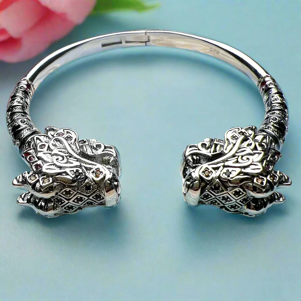 Dragon Head Punk Vintage Cuff Bracelet