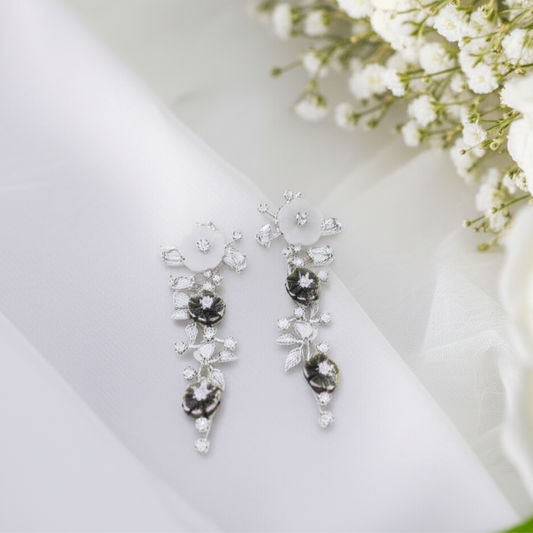 Natural Shell Flower Drop Earrings