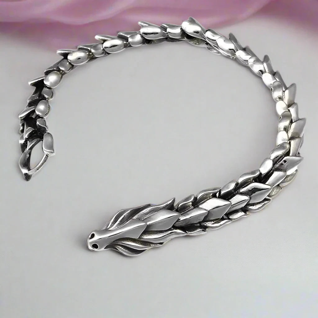 Retro Dragon Scales Punk Bracelet