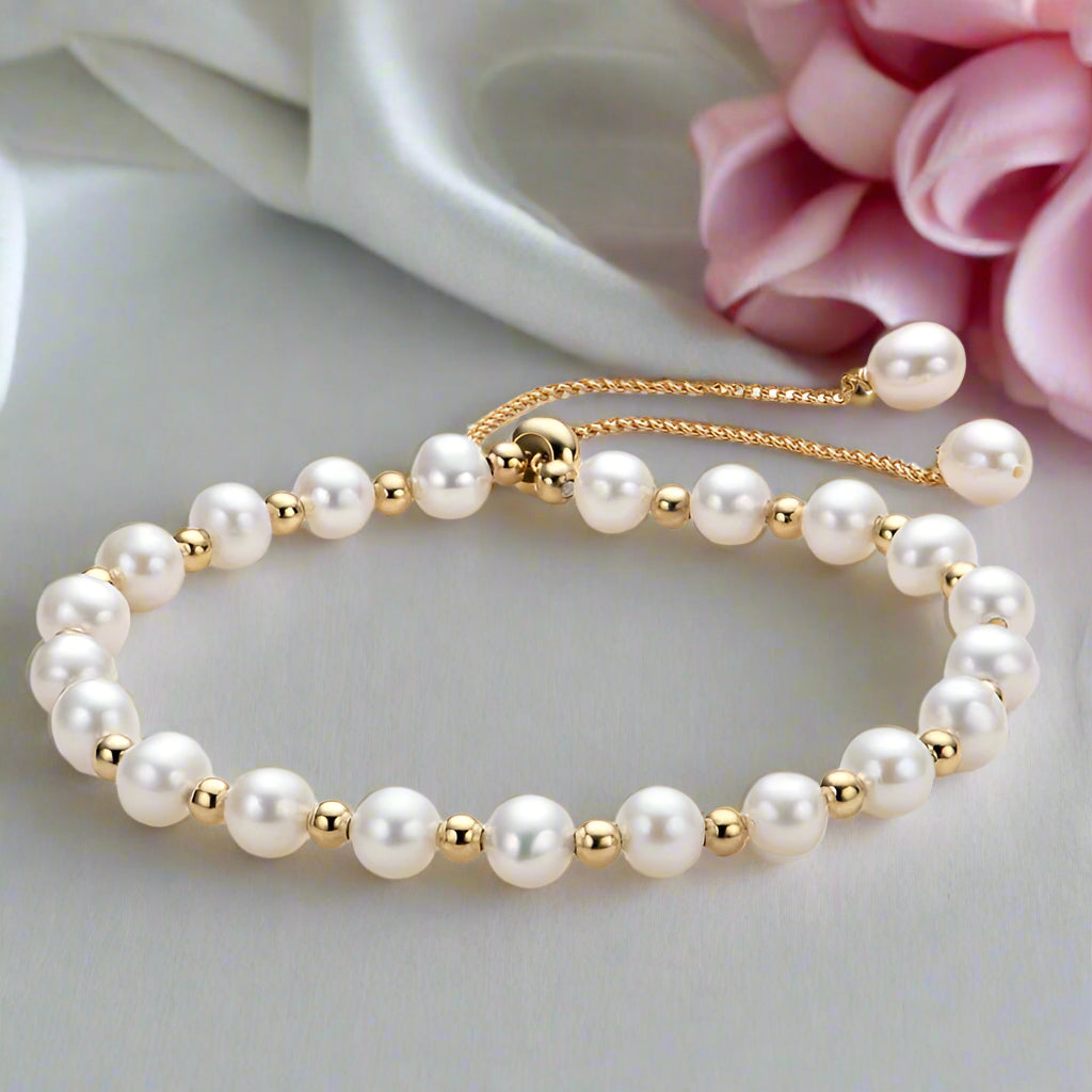 14k Gold Filled Freshwater Pearl Bracelet