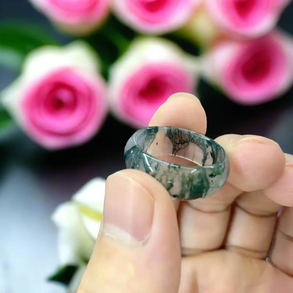 Moss Agate Unisex Band