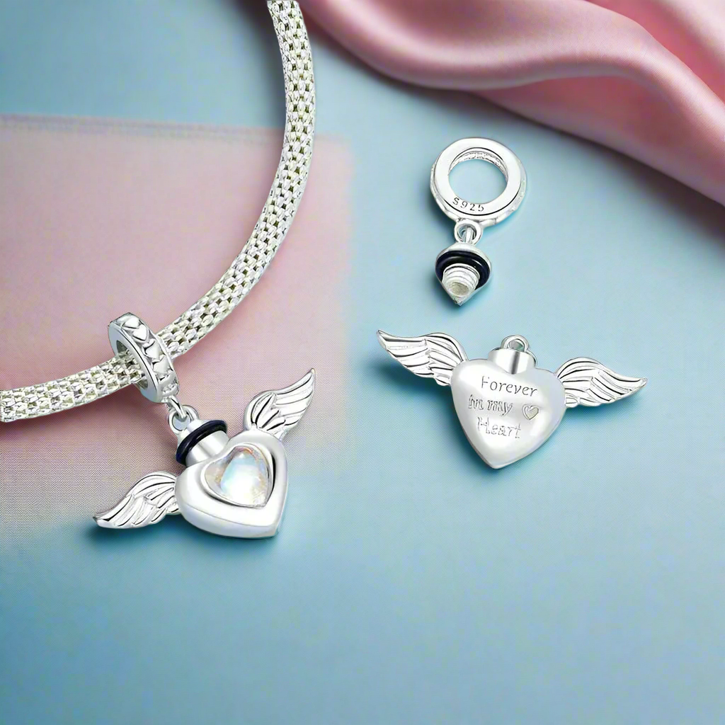 Heart and Paw Pet Memorial Charm