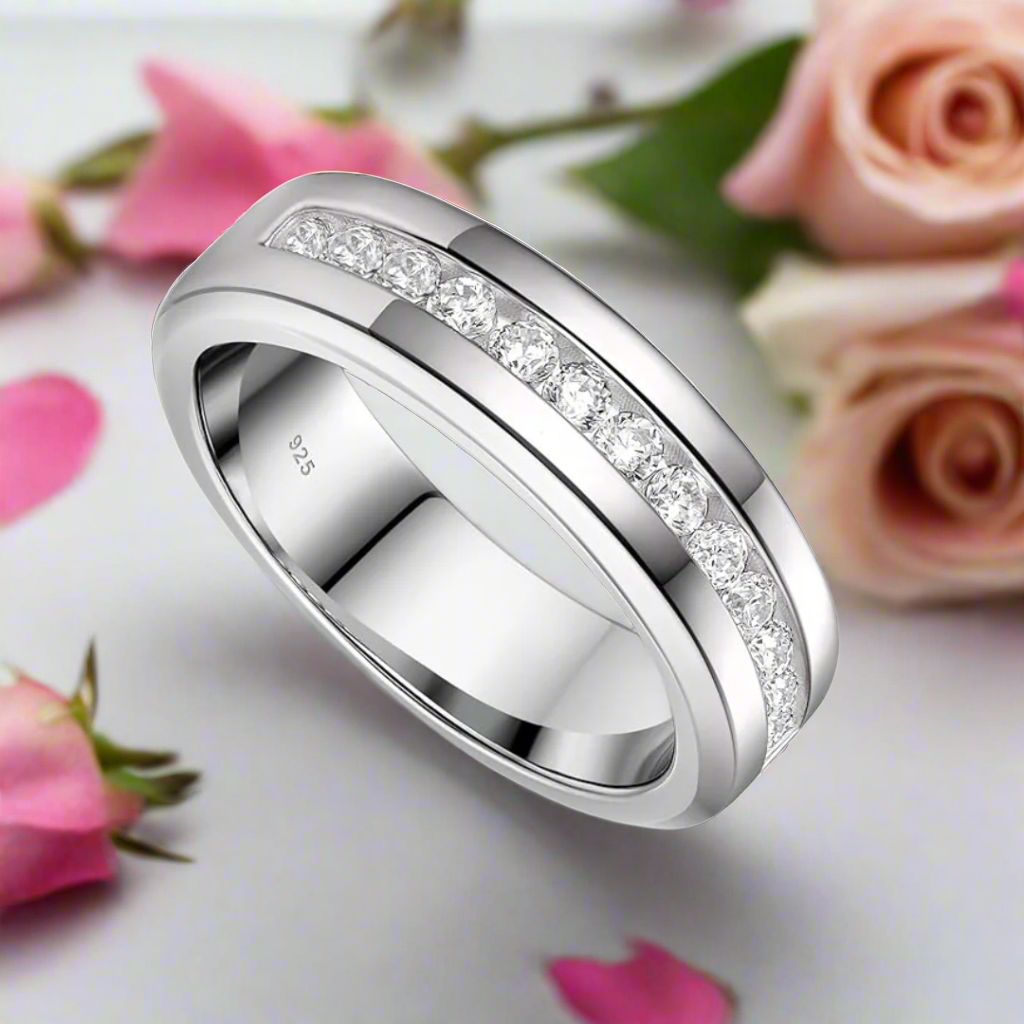 Half Eternity Diamond Wedding Band