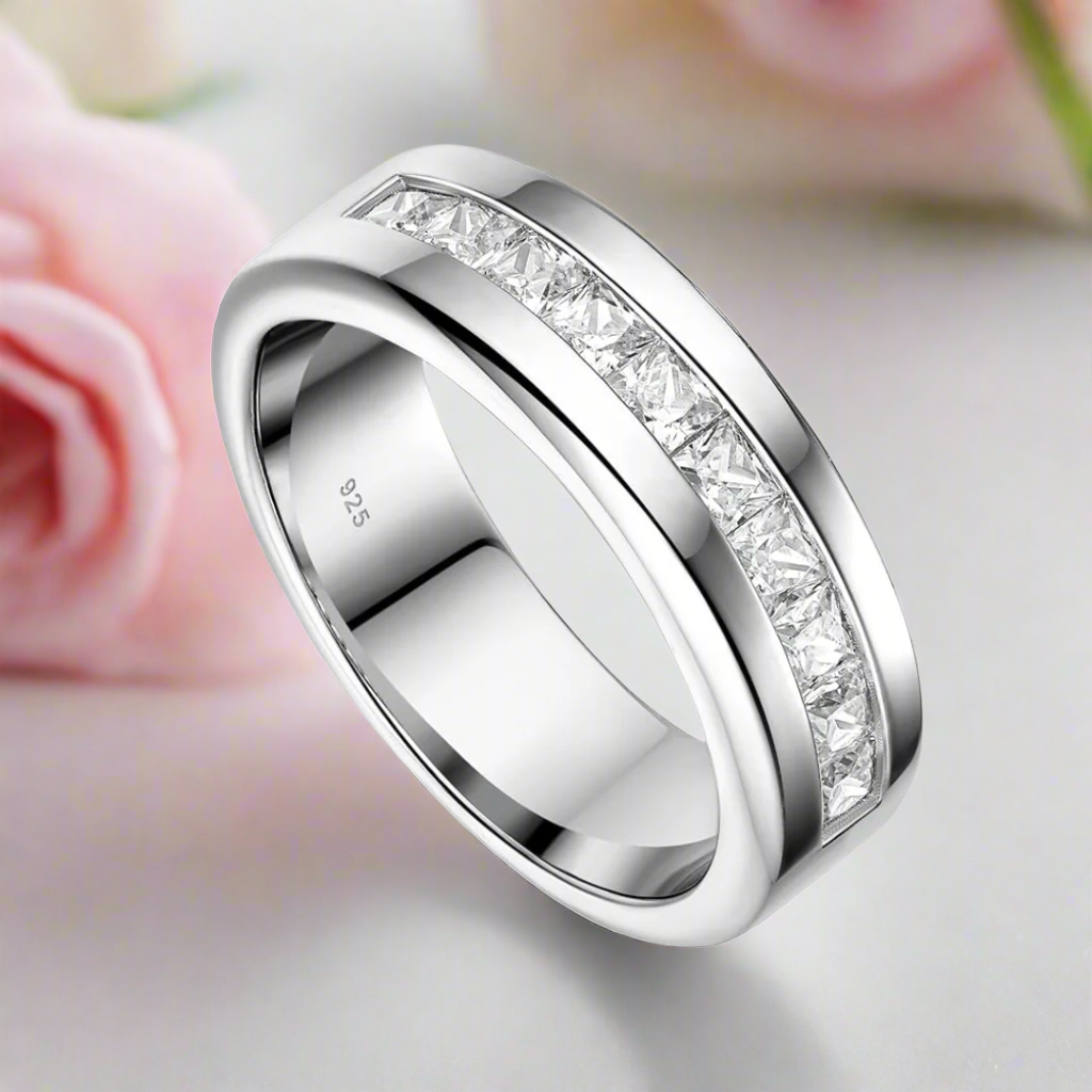 Half Eternity Diamond Wedding Band