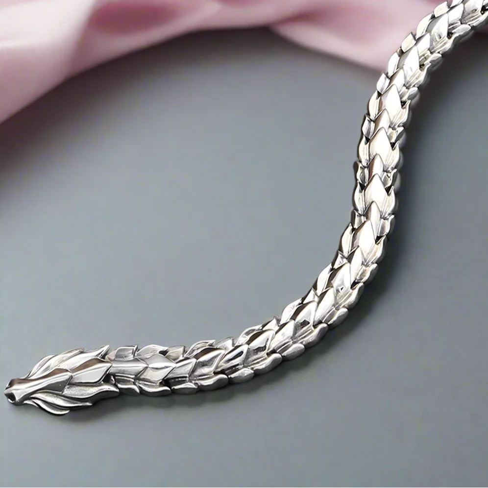 Retro Dragon Scales Punk Bracelet