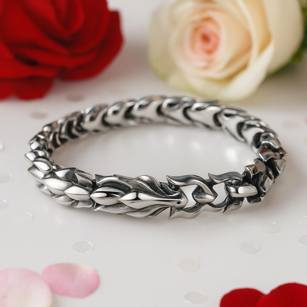 Retro Dragon Scales Punk Bracelet