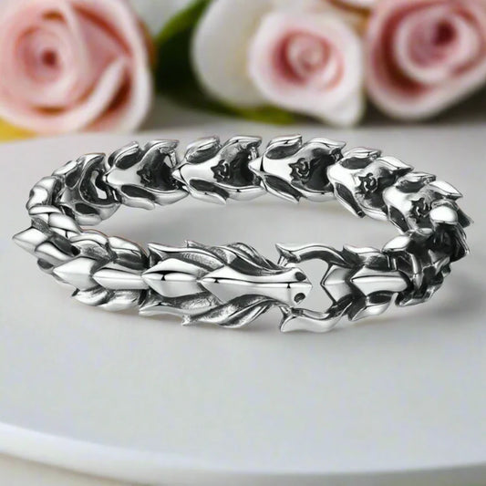 Retro Dragon Scales Punk Bracelet