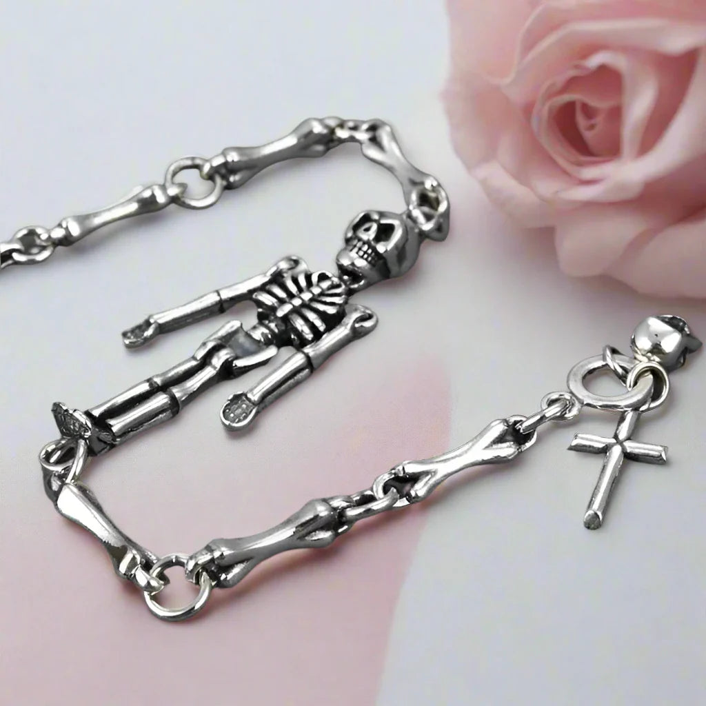 Cross Domineering Skeleton Retro Bracelet