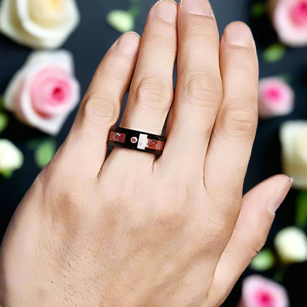 Classic Red Polish Classic Tungsten Carbide Ring