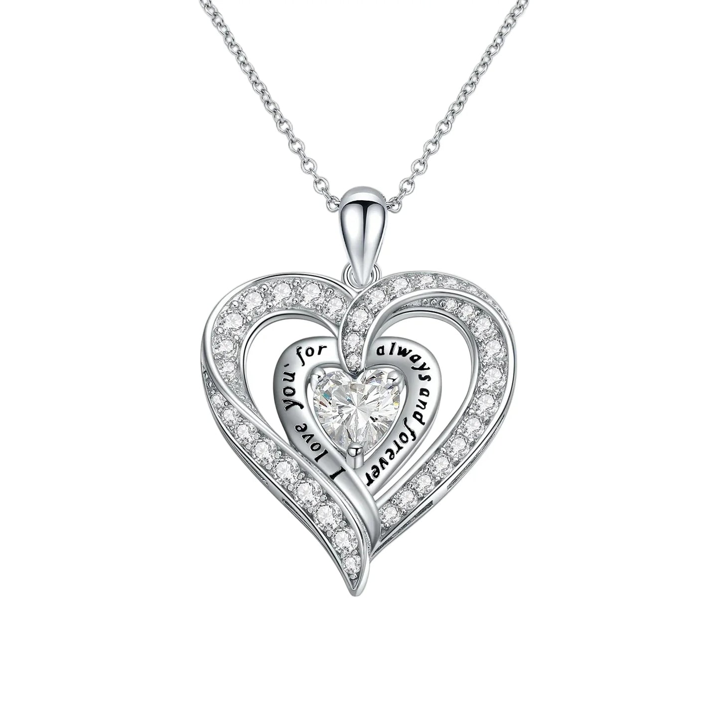 Birthstone Heart Pendant Necklace