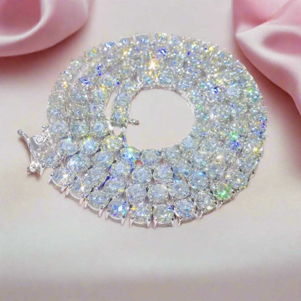 Round Cut Full Circle Diamond Chain Necklace