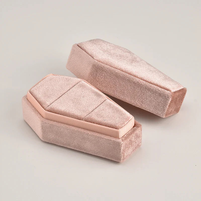 Married Till Buried Personalized Coffin Ring Box
