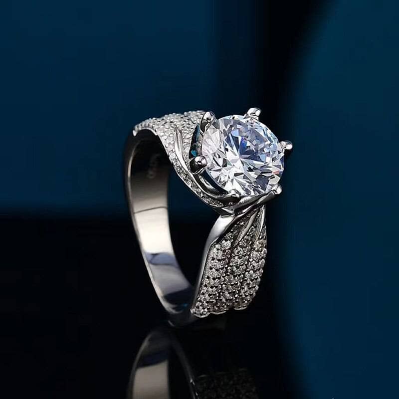 5.0 Ct Round Cut Diamond Wedding Ring