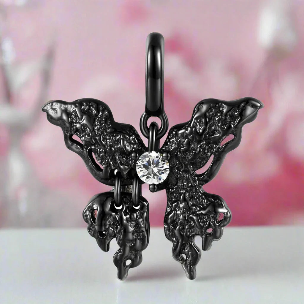 Black Skeleton Mask Pendant Necklace