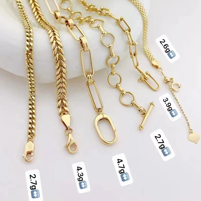 18k Yellow Gold Vintage Chain Bracelet