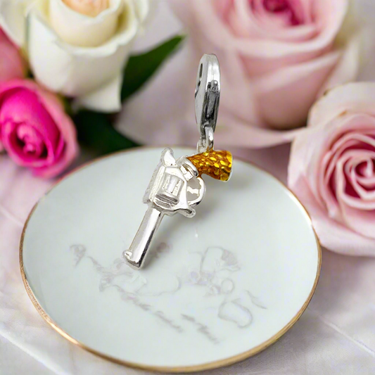 Vintage Pistol Gun Pendant Charms