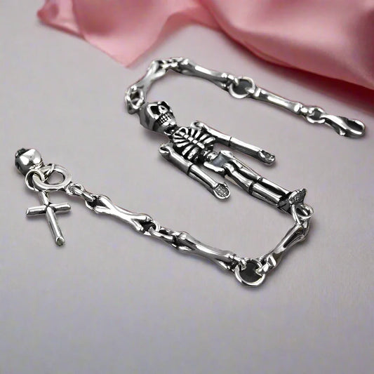 Cross Domineering Skeleton Retro Bracelet