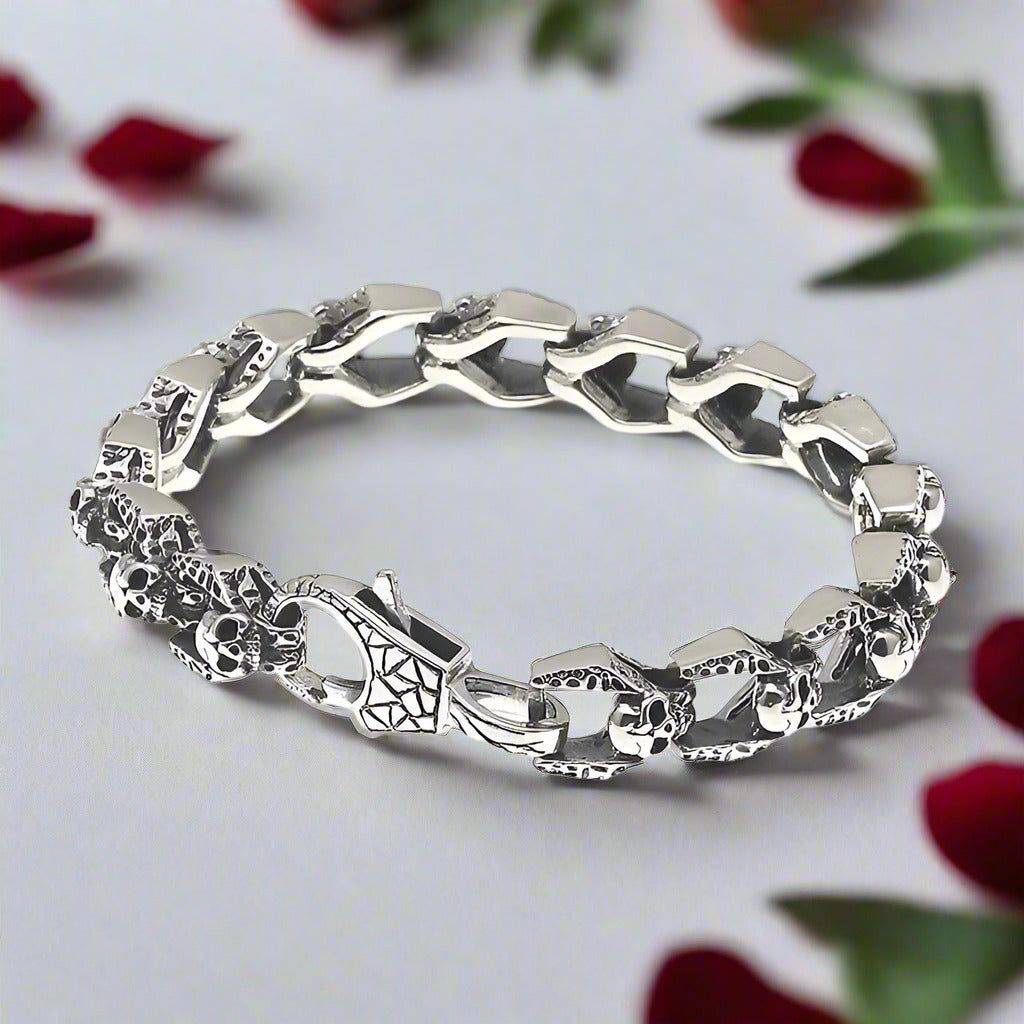 Vintage Dominant Punk Skull Bracelet