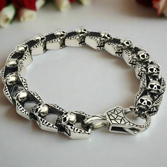 Vintage Dominant Punk Skull Bracelet
