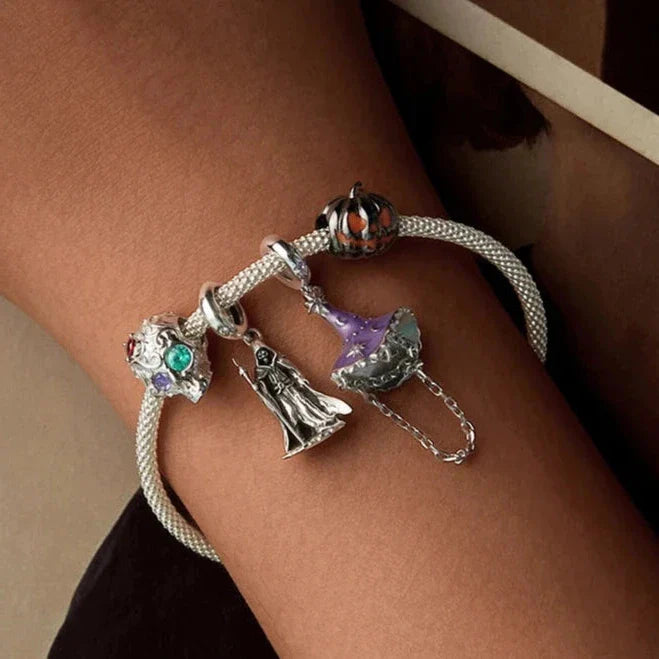 Wand-wielding Grim Reaper Charm