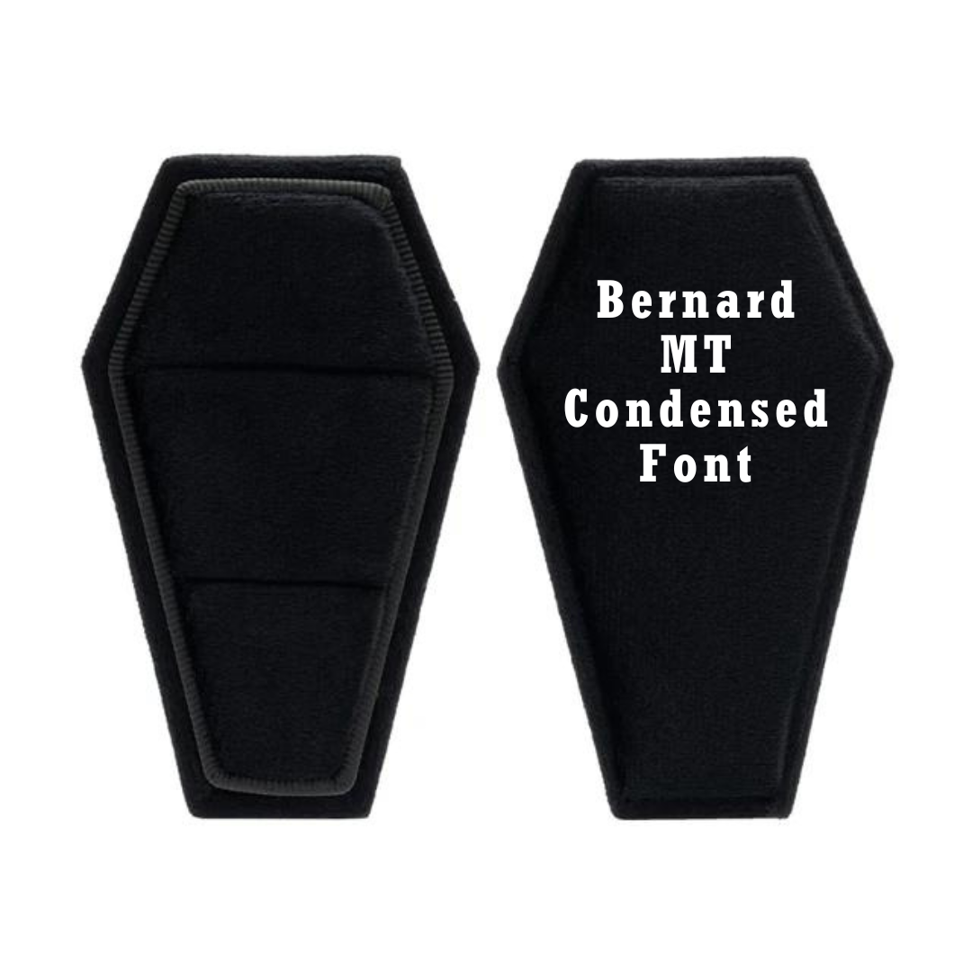 Married Till Buried Personalized Coffin Ring Box
