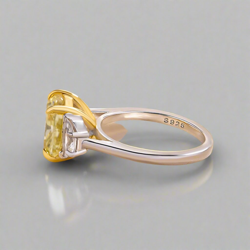 VIP Custom Ring- 1.5 ct Cushion Cut Yellow Stone (Aftersale Service)