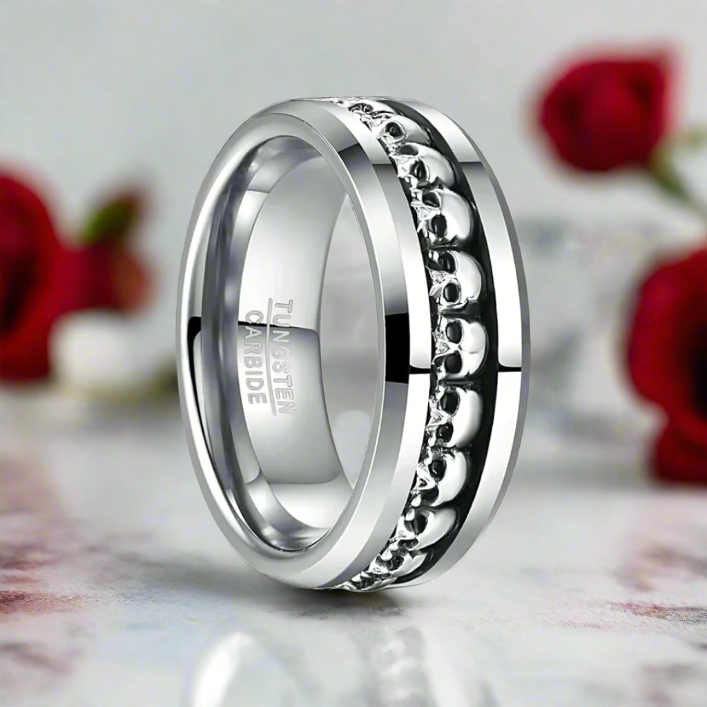 Gothic Skull Ring Band