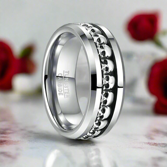 Gothic Skull Ring Band
