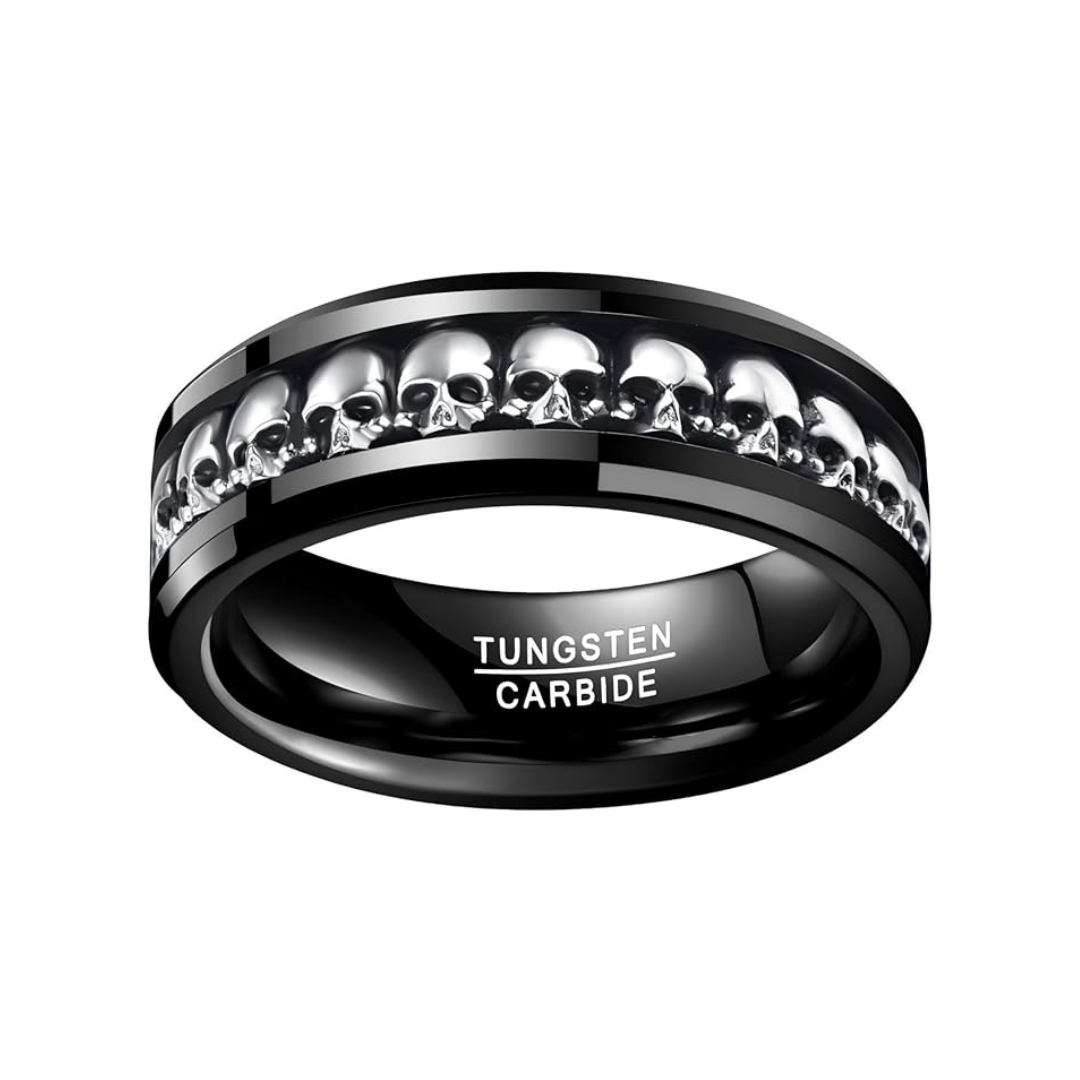 Gothic Skull Ring Band