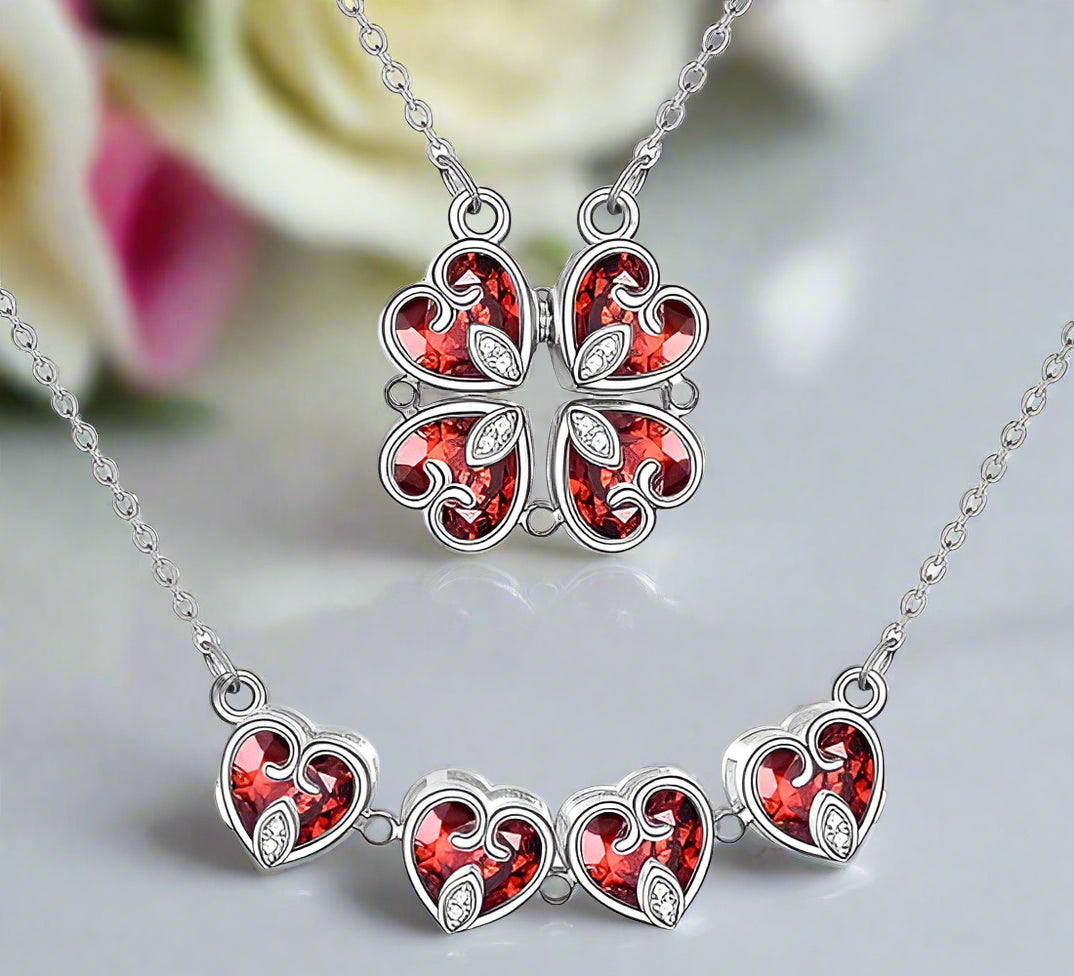 Clover-Heart Change Necklace