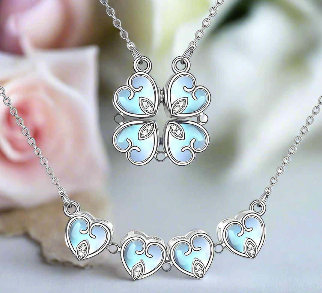 Clover-Heart Change Necklace