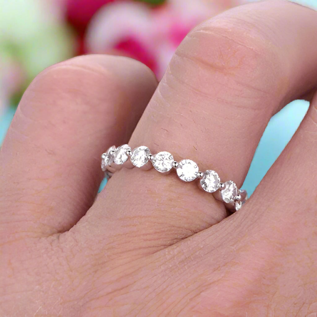 VIP Dream Ring- Eternity Round Cut Women's Stackable Wedding Band (Aftersale Service)