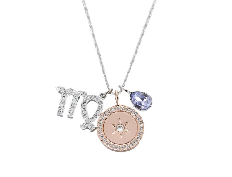 Detachable Unique Twelve Constellation Necklace with Diamond