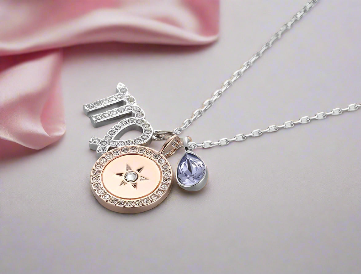 Detachable Unique Twelve Constellation Necklace with Diamond