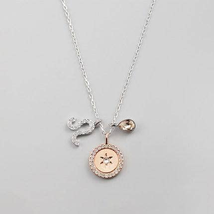 Detachable Twelve Constellation Necklace with Diamond