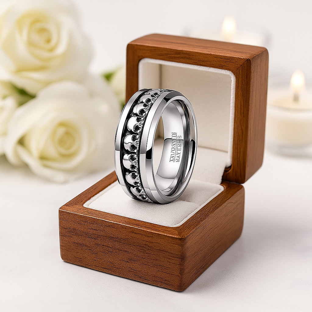 Gothic Skull Ring Band