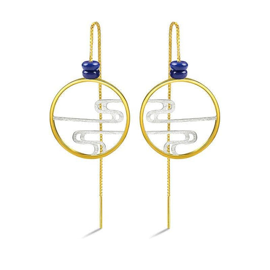 Incense Smoke Drop Earrings