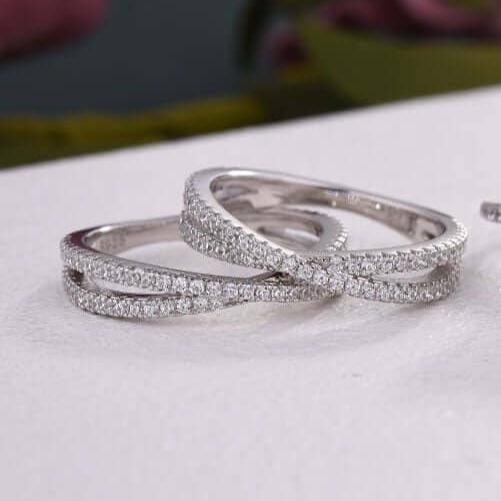 VIP Custom Dream Ring- Platinum 3.5ct Simulated Diamond Radiant Cut Wedding Ring Set (Aftersale Service)