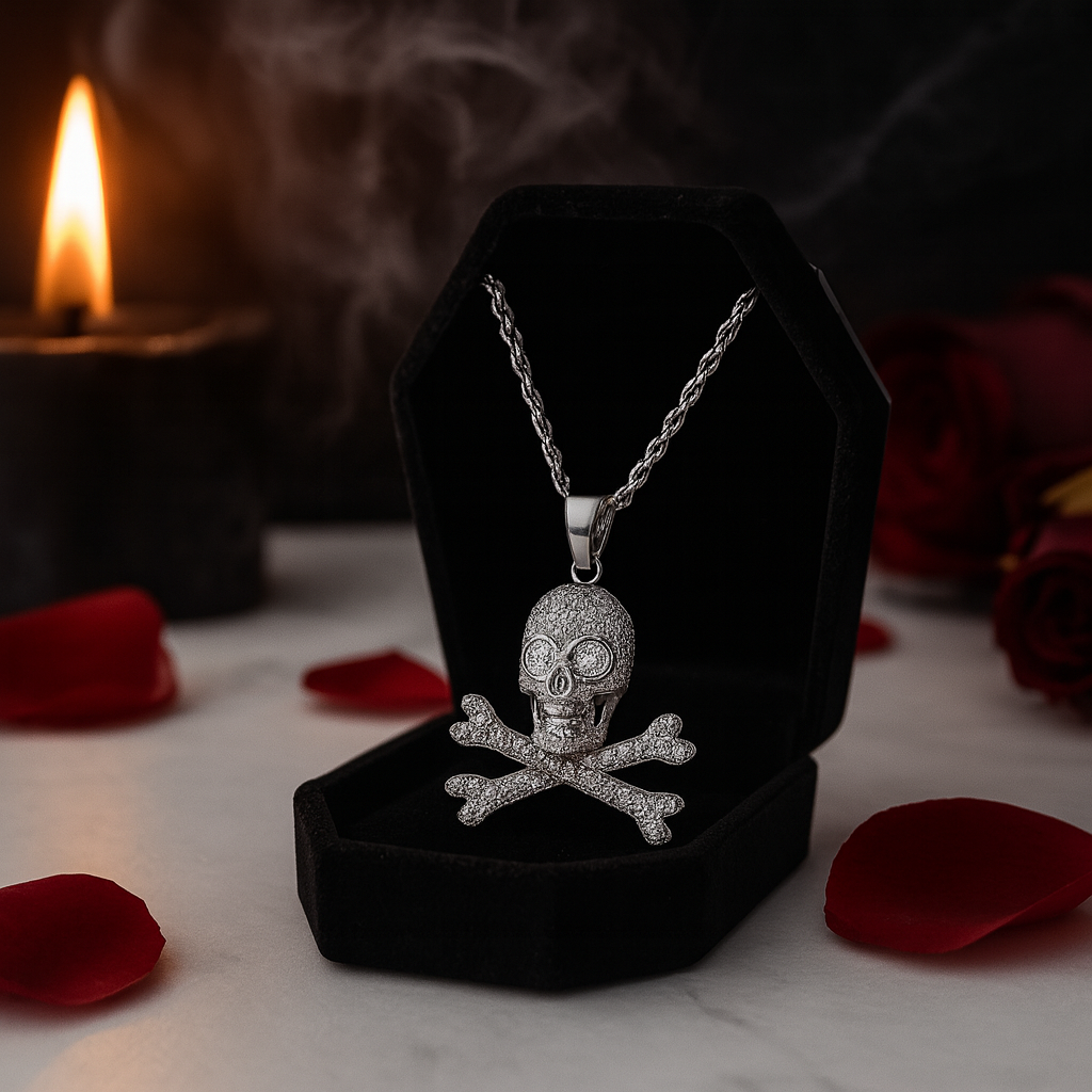 Hip Hop Diamond Skull Pendant