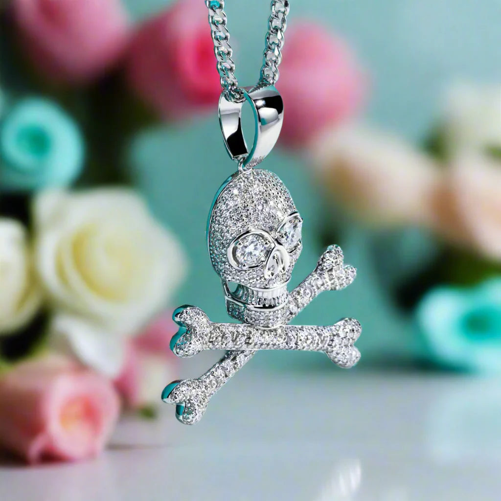 Hip Hop Diamond Skull Pendant