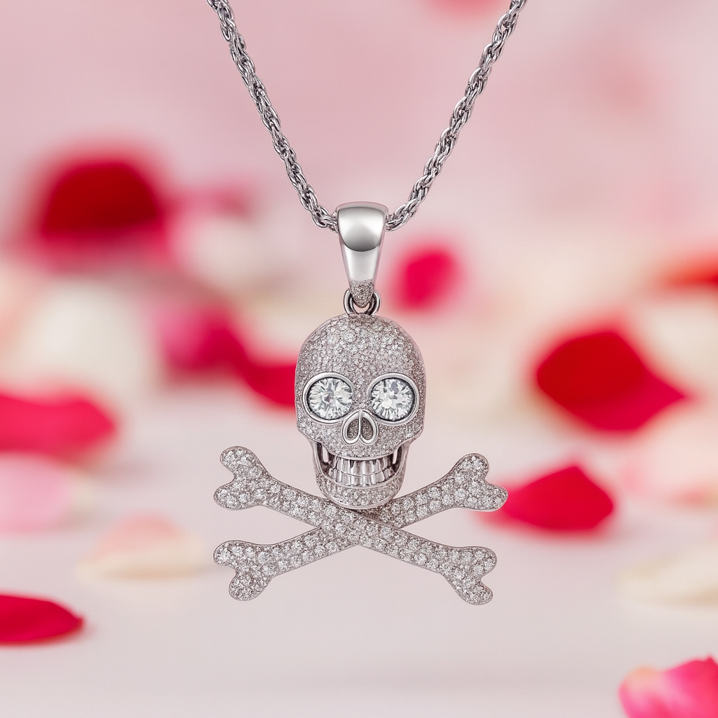 Hip Hop Diamond Skull Pendant