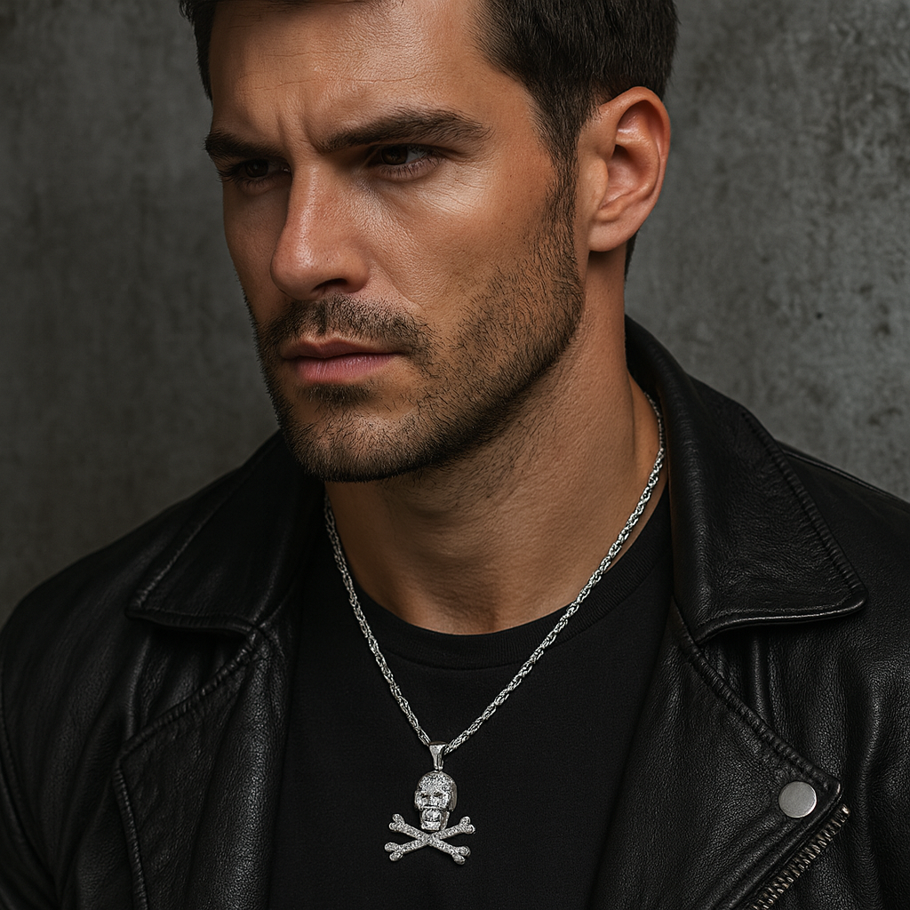 Hip Hop Diamond Skull Pendant