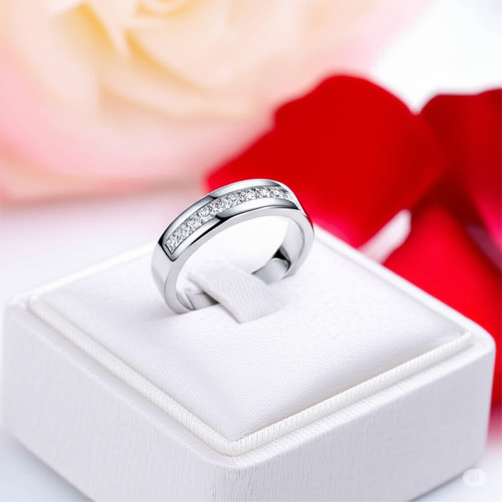 Half Eternity Diamond Wedding Band