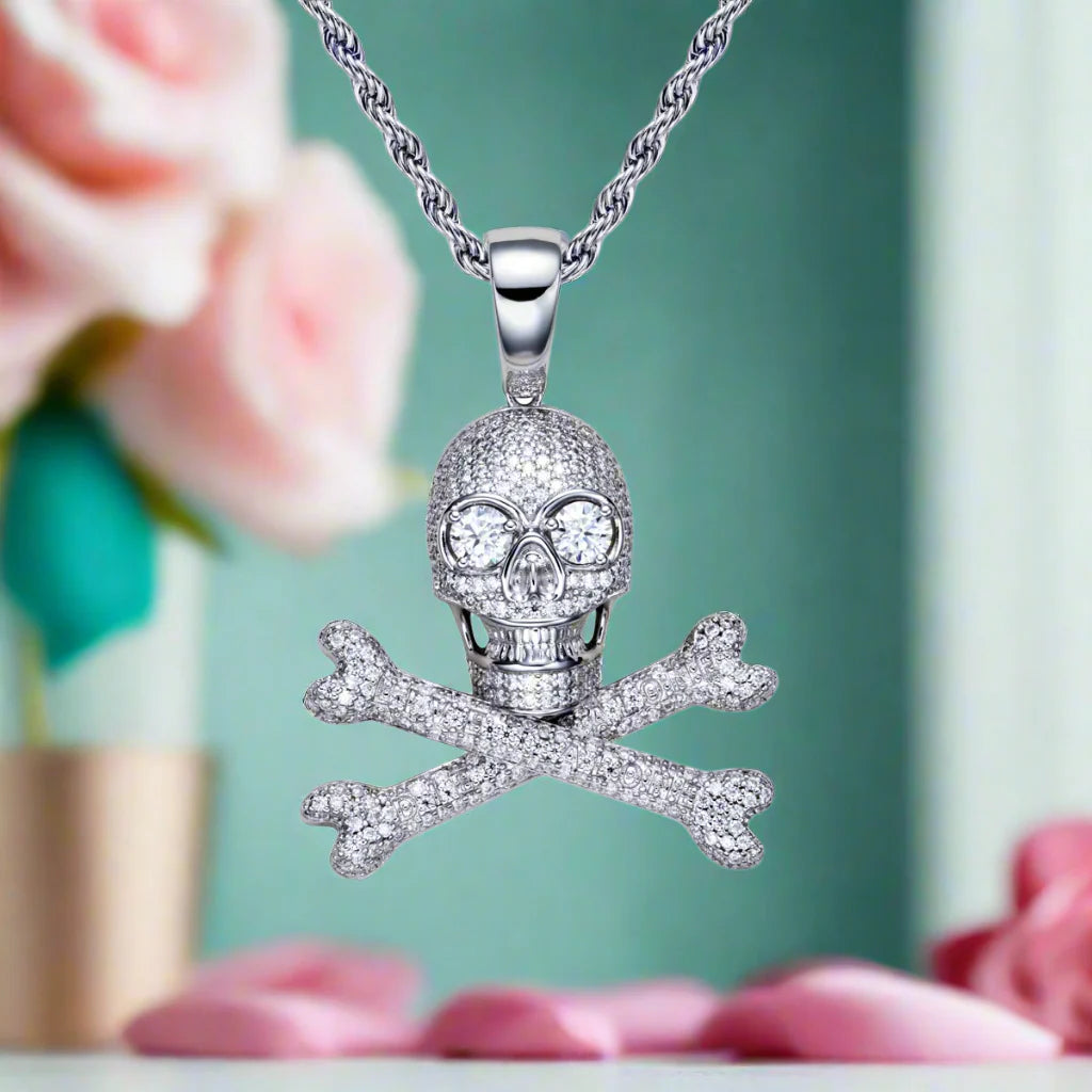 Hip Hop Diamond Skull Pendant