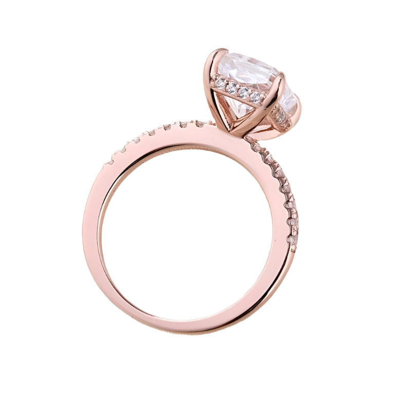 VIP Upgrade- Rose Gold 3.5ct Radiant Cut Wedding Ring Set (Aftersale Service)