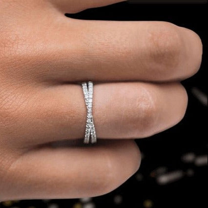 Women's 4PC Stackable Wedding Band Set