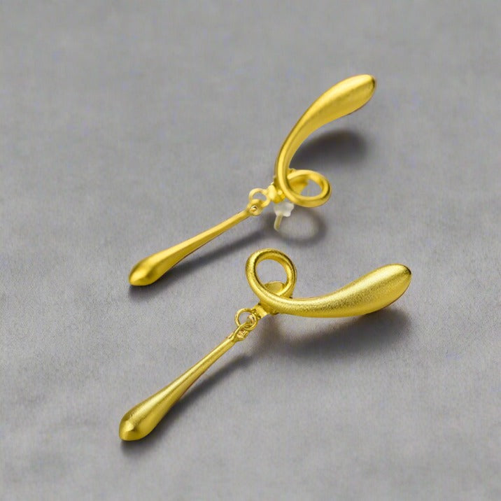The Fleeting Years Twist Stud Earrings