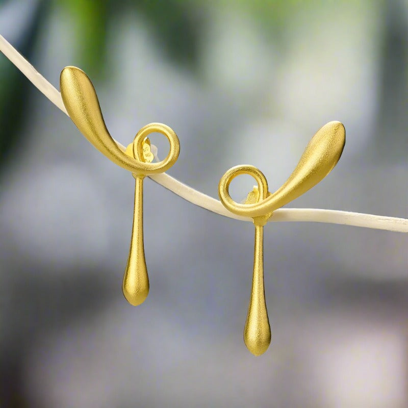 The Fleeting Years Twist Stud Earrings
