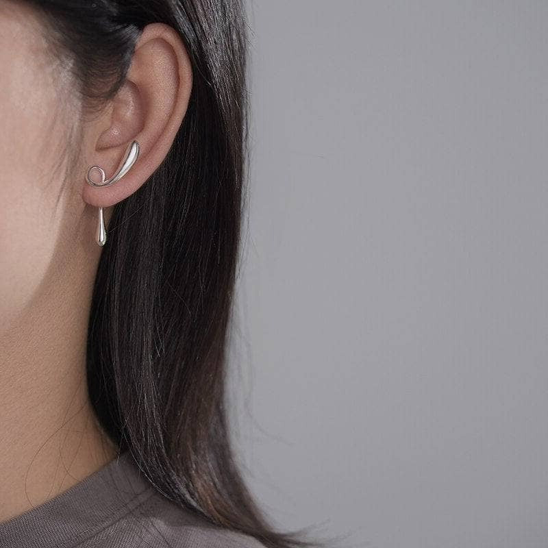The Fleeting Years Twist Stud Earrings