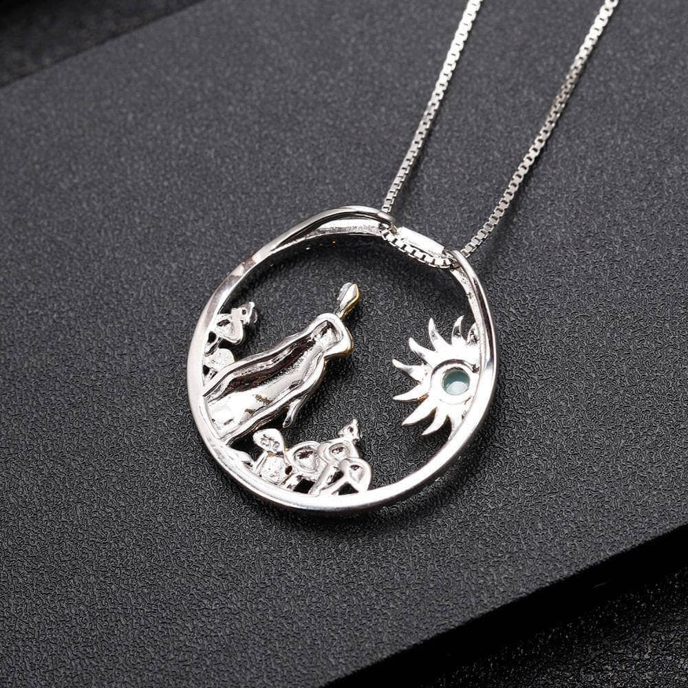 Year Of The Rabbit- Natural Gemstone Handmade Rabbit Necklace